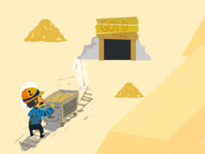 Gold Miner Powerpoint Backgrounds