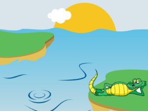 Happy Crocodile PPT Background