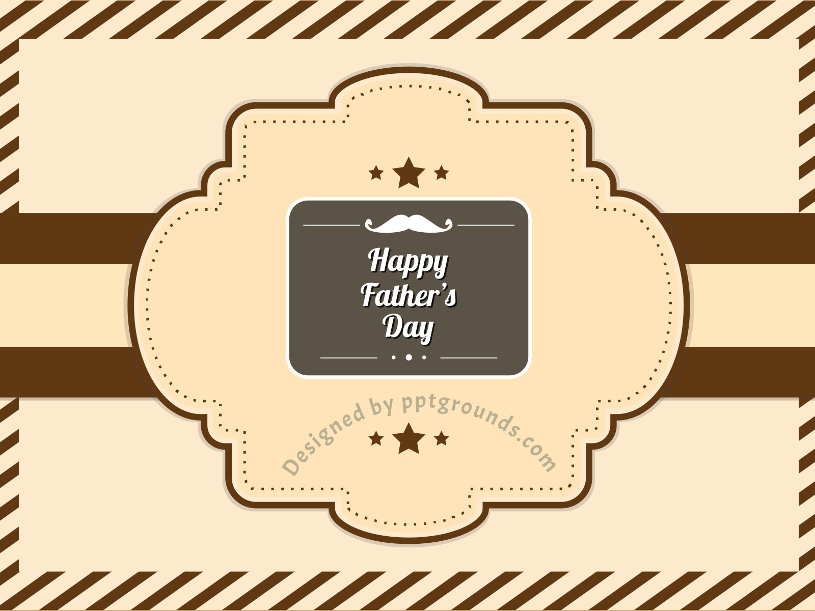 Happy Father’s Day Free PPT Grounds and Powerpoint Template