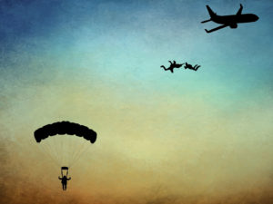 Parachute Jumping PPT Background
