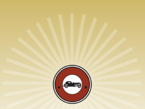 Vintage Car Icon Powerpoint Backgrounds