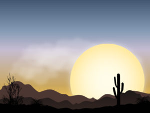 Wild Desert Landscape PPT Backgrounds