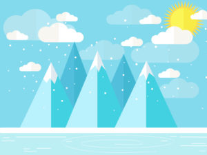Winter Landscape PPT Backgrounds