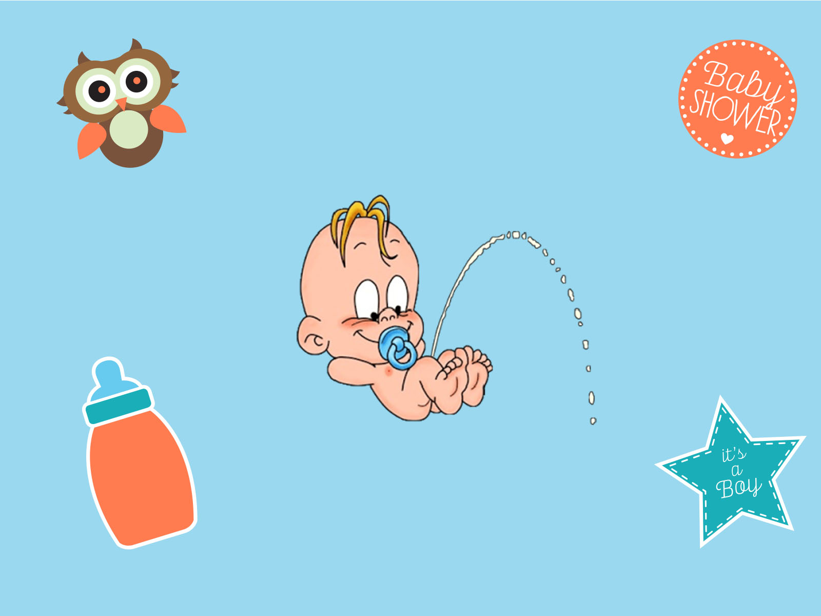 Cute Baby is Peeing Backgrounds | Beauty, Blue, Red Templates | Free PPT  Grounds