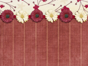 Flower Border Powerpoint Templates