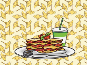 Lasagna Plate PPT Backgrounds