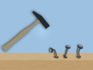 Nails and Hammer PPT Backgrounds