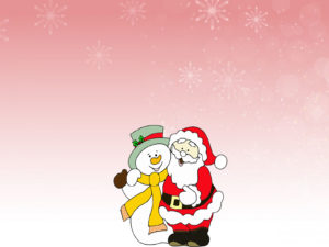 Snowman and Santa Claus PPT Backgrounds