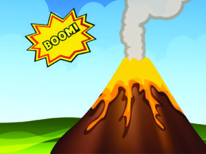 Volcano Eruption Powerpoint Backgrounds