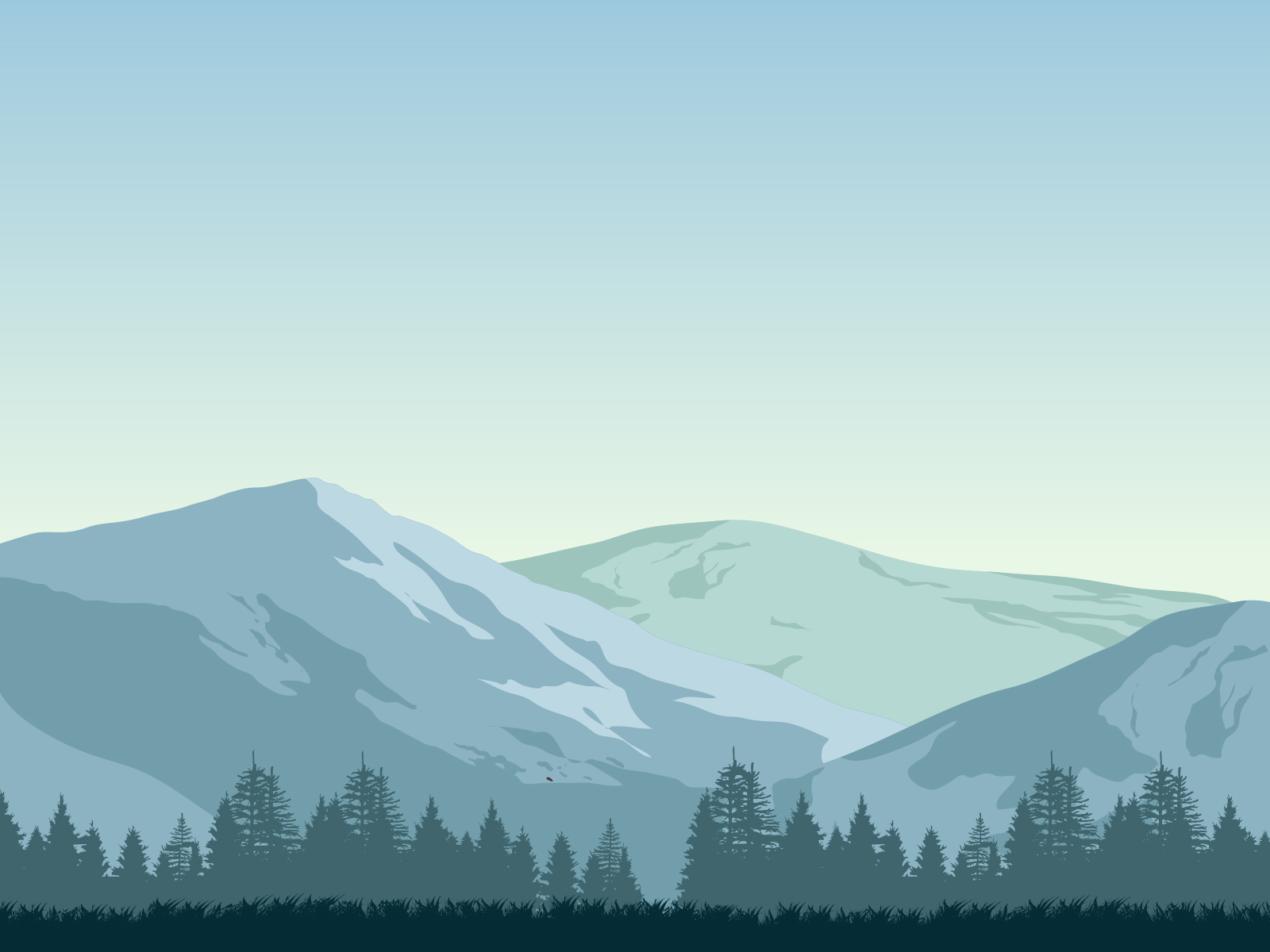 Everest Mountain Backgrounds Blue Nature White Templates Free PPT 