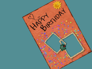 Happy Birthday with Sun Powerpoint Backgrounds