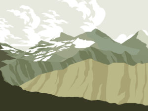 Impenetrable Mountains PPT Backgrounds