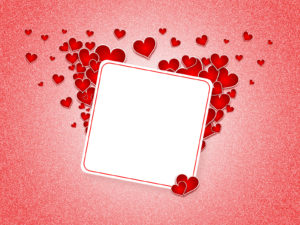 Heart Postcard Powerpoint Backgrounds