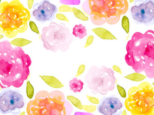 Romantic Watercolor Floral Background