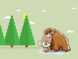Mammoth in the Jungle Powerpoint Background