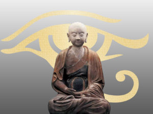 Ancient Buddha Sculpture Powerpoint Templates