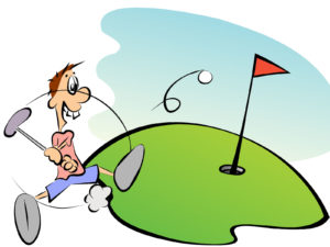 Golf Player Powerpoint Templates