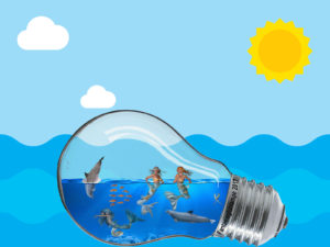 Life inside of the Lamp Powerpoint Backgrounds