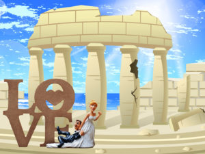 Love in the Ancient Times PPT Backgrounds