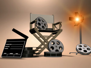 Film Set Equipment Powerpoint Background