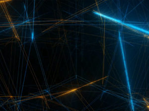 Fractal Light Rays PPT Background