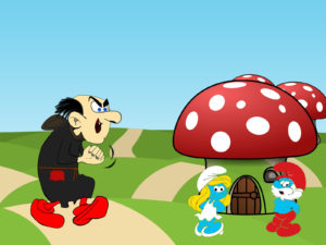 Smurfs Cartoon Powerpoint Backgrounds