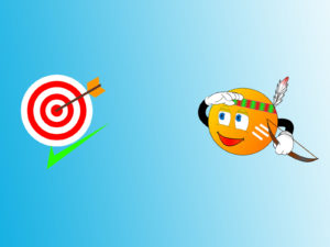 Target and Arrow PPT Background