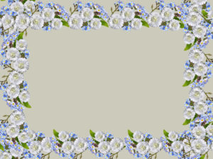 Flowers Rectangular Frame Backgrounds