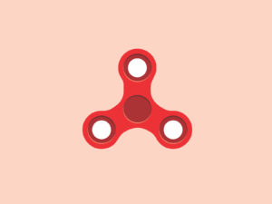 Red Spinner Toy PPT Templates