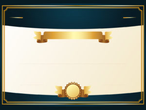 Golden Certificate Backgrounds