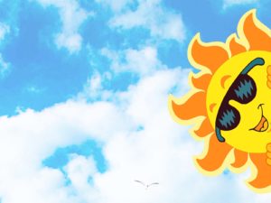 Sun and moon backgrounds