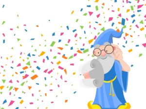 Wizard Confetti Backgrounds